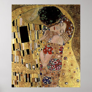 Póster El detalle del beso de Gustavo Klimt (circa 1908)