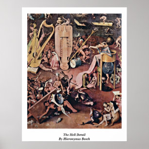 Póster El detalle del infierno de Hieronymus Bosch