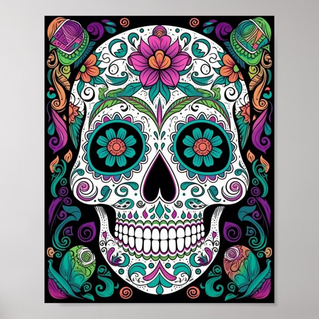 Póster El Día De La Calavera Del Azúcar (Frente)
