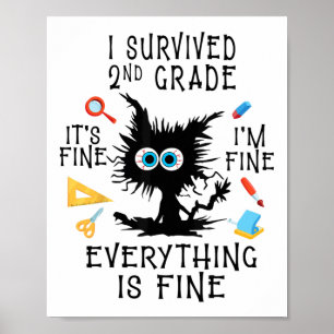 Póster El Día De La Graduación Estudiantil Sobreviví Al S