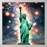 El Día de la Independencia de la Estatua de la Lib