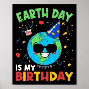 Póster El Día de la Tierra es mi entorno divertido de cum