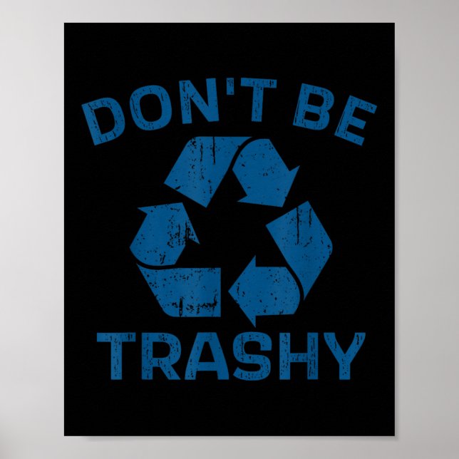 Póster El Día de la Tierra no sea una tragedia reciclar s (Frente)