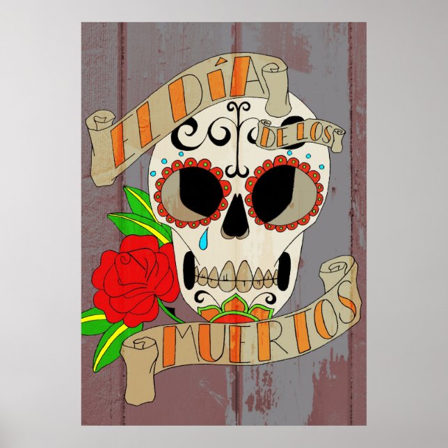 Póster El día de los muertos (Frente)