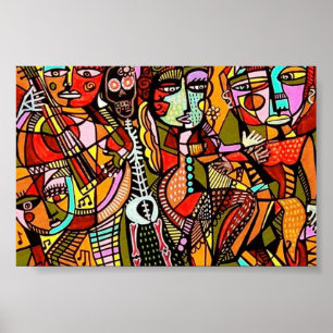 Póster El Día De Los Muertos Ama El Tango