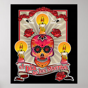 Póster El día de los muertos - Día de los muertos