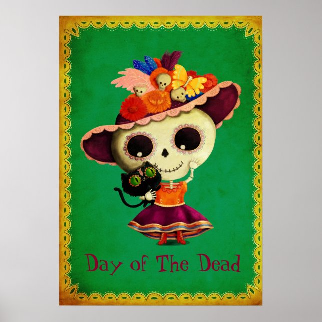 Póster El Día de los Muertos en México (Frente)