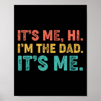 Póster El Día de los Padres Vintage es Yo Hola I &# m Th