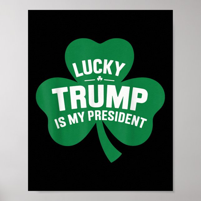 Póster El Día de los Patrocinadores, Trump afortunado es  (Frente)