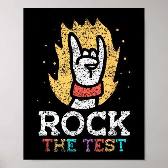 Póster El día de prueba del examen de prueba de puntuació (Frente)