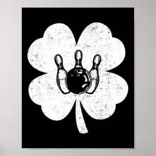 Póster El día de San Patricio Bowling Irish Shamrock Bowl
