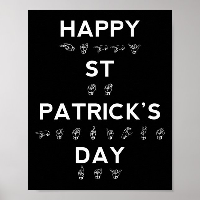 Póster El Día de San Patricio, conciencia sorda (Frente)