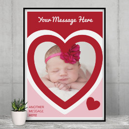 Póster El día de San Valentín Candy Hearts Box Personaliz