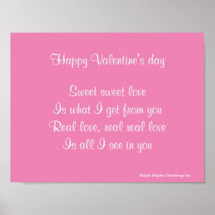 Póster El día de San Valentín de amor real