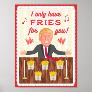 Póster El día de San Valentín de los Alimentos Rápidos Do