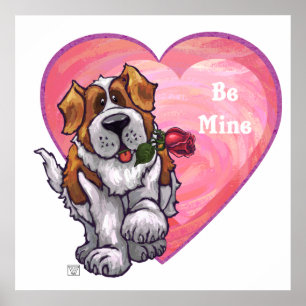 Póster El día de San Valentín de St. Bernard