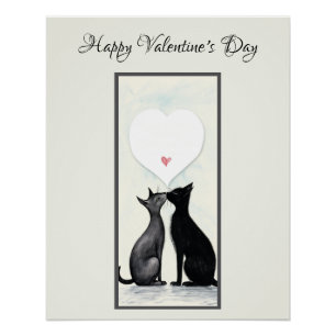 Póster El día de San Valentín del corazón del amante del 
