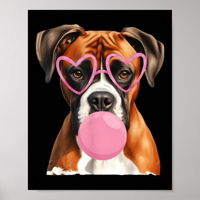 Póster El día de San Valentín del perro fantasma de la bu (Frente)