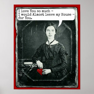 Póster El día de San Valentín divertido de Emily
