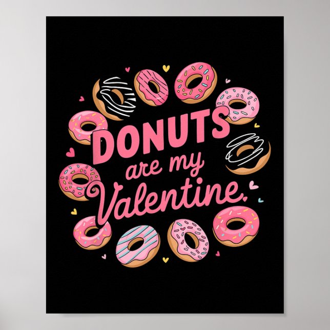 Póster El día de San Valentín Donut Tee Sweet Candy Donut (Frente)