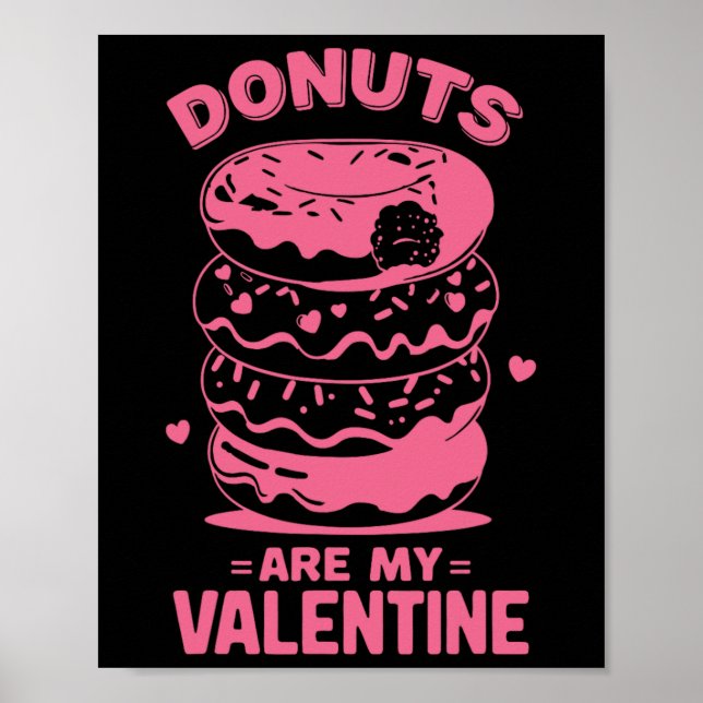 Póster El día de San Valentín Donut Tee Sweet Candy Donut (Frente)