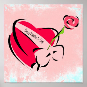 Póster El día de San Valentín feliz
