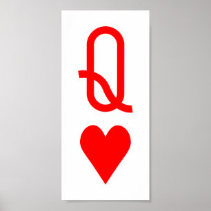 Póster El día de San Valentín original Símbolo de Reina d