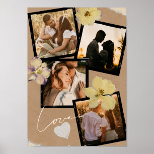 Póster El día de San Valentín personalizado Foto de parej
