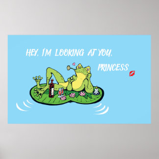 Póster El día de San Valentín Poster Amor Rana de princes