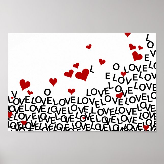 Póster El día de San Valentín Poster de amor (Frente)