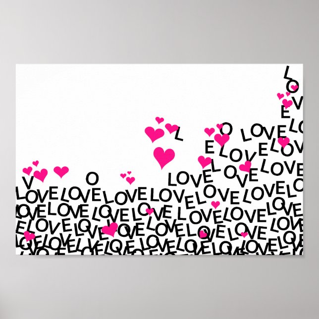 Póster El día de San Valentín Poster de amor (Frente)