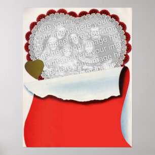 Póster El día de San Valentín Vintage Newlyweds Amor y ro