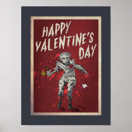 Póster El día de San Valentín Zombie