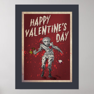 Póster El día de San Valentín Zombie