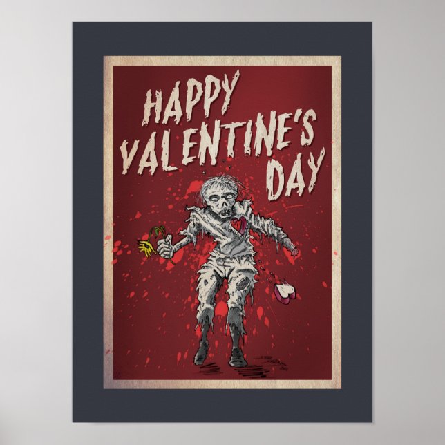 Póster El día de San Valentín Zombie (Frente)