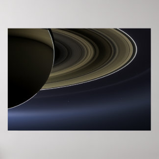 Póster El día en que sonrió la Tierra | Cassini | Saturno