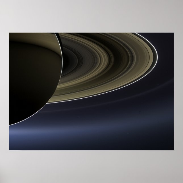 Póster El día en que sonrió la Tierra | Cassini | Saturno (Frente)