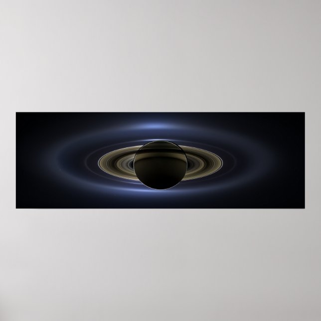 Póster El día en que sonrió la Tierra | Cassini | Saturno (Frente)