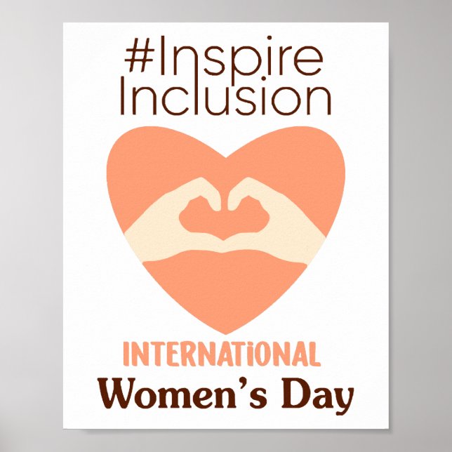 Póster El Día Internacional de la Mujer 2024 inspira la i (Frente)