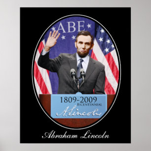 Póster El día moderno Abraham Lincoln