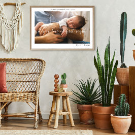 Póster El Día Que Conocí A Mi Papá Foto Primer Día del Pa