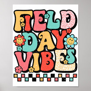 Póster El Día Vibes Groovy Maestro De Verano Niño El Últi