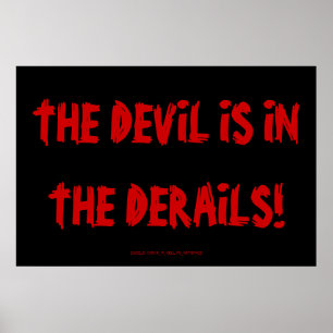PÓSTER ¡EL DIABLO ESTÁ EN LOS DERAILES!