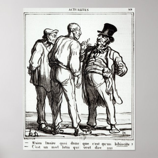 Póster El diario "Le Charivari" (Frente)
