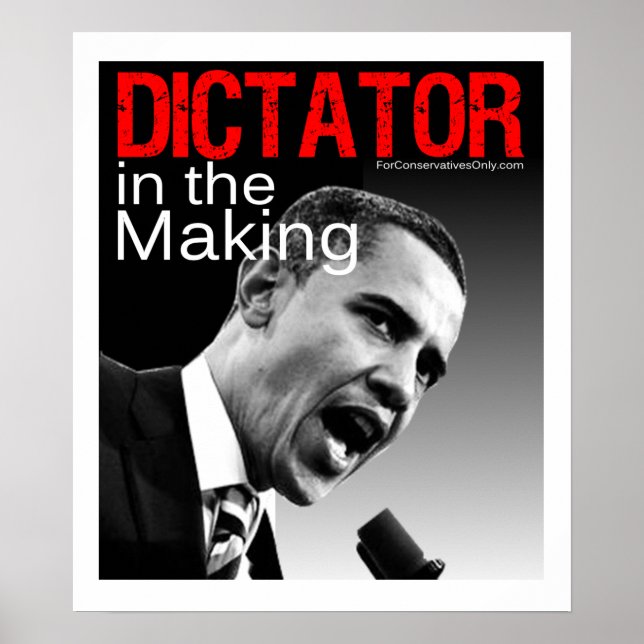 Póster "El dictador en proceso" (Frente)