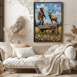 Póster El dilema de los pies gigantes: El alce y el vagón