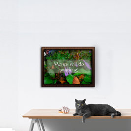 Póster El dinero hará cualquier cosa sabia diciendo poste