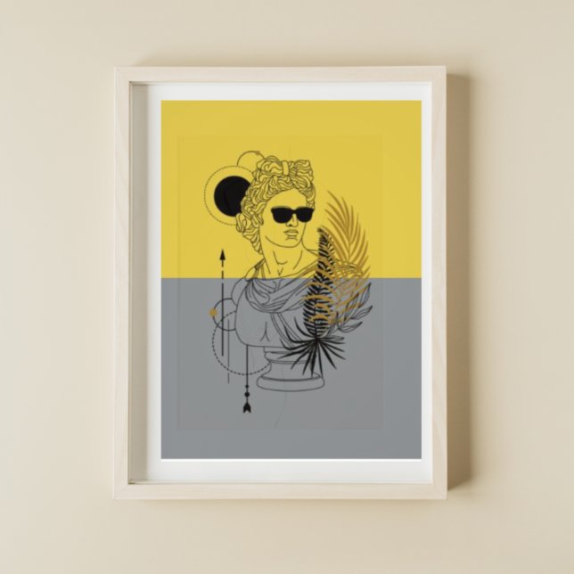 Póster El Dios Olímpico Moderno Apolo Bloque de Colores (Subido por el creador)