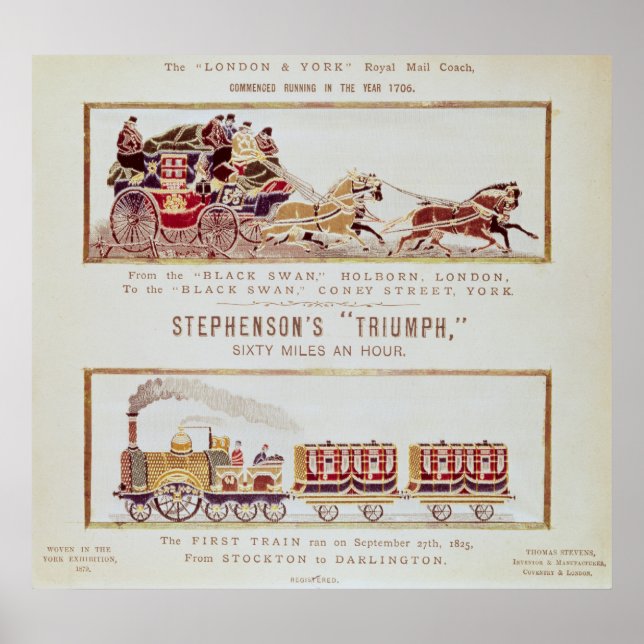 Póster El director técnico de correo "Londres y York" (Frente)