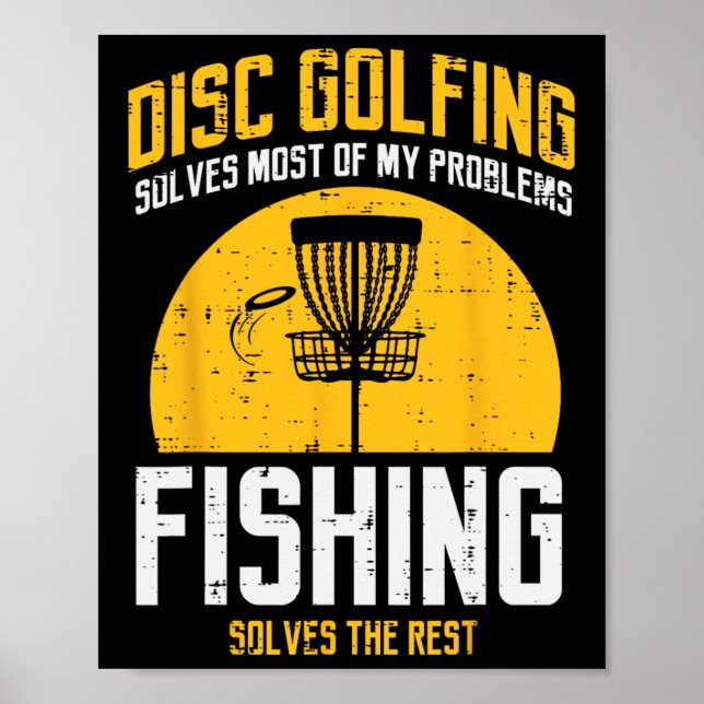 Póster El Disco Golf Soluciona La Mayoría De Problemas De (Frente)